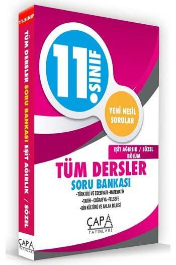Çapa Yayınları 11. Sınıf Eşit Ağırlık - Sözel Soru Bankası