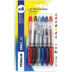 PENSAN SİMLİ KALEM JEL GLİTTER 1,0mm PEMBE