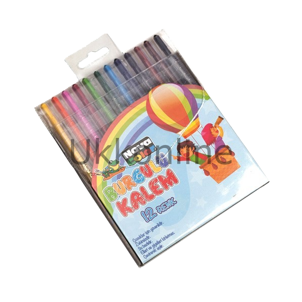 NOVA COLOR ÇEVİRMELİ PASTEL BOYA 12 RENK