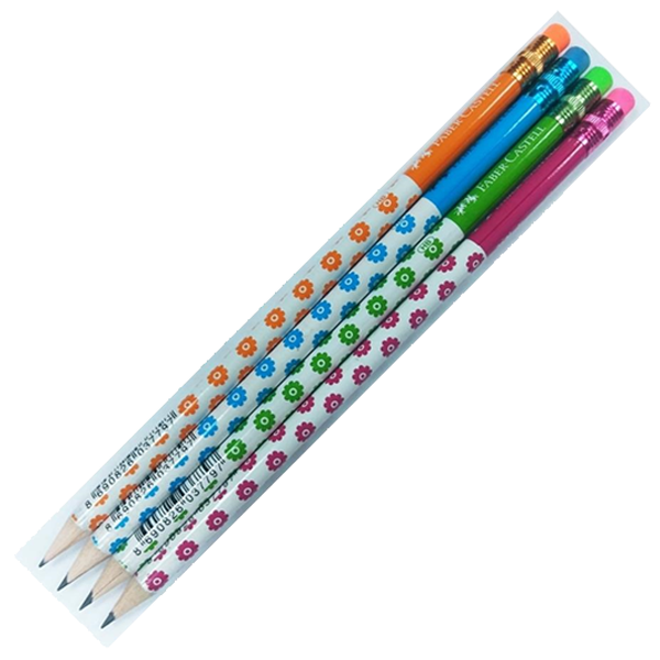 FABER KURŞUNKALEM FLOWERS SİLGİLİ 72 Lİ