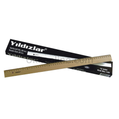 YILDIZLAR AHŞAP CETVEL 50cm 123