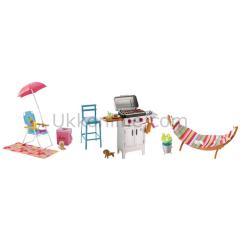 Mattel DXB69 Barbie Açık Hava Dekorasyon Oyun Seti