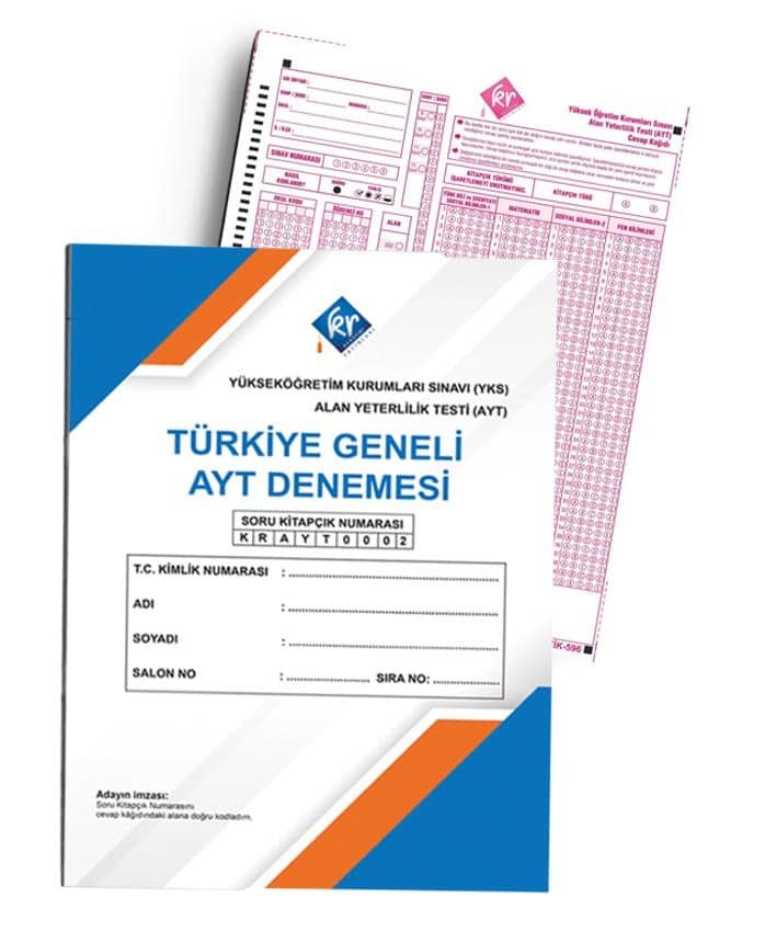 Kr Akademi Türkiye Geneli Optikli AYT Denemesi