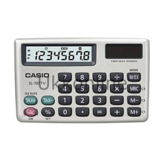 CASİO HESAP MAKİNASI SL-787-TV-GD-W CEP TİPİ 8 HAN