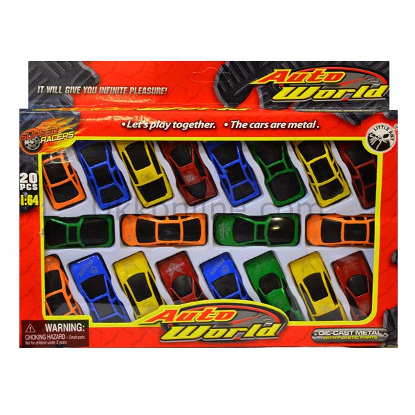 1320-BA METAL 20Lİ MİNİ ARABA SET