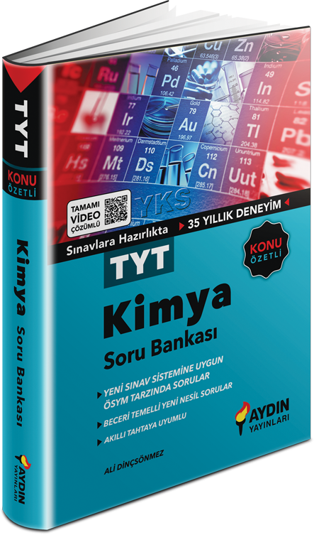 YKS 1. OTURUM (TYT)  KİMYA SORU BANKASI AYDIN YAYINLARI