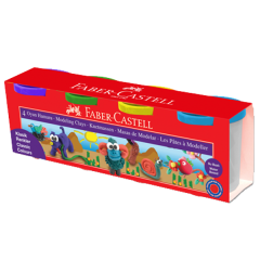 FABER OYUN HAMUR 4 RENK SİLİNDİR KLASİK