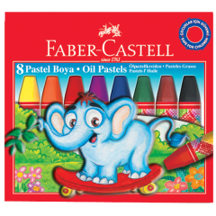 FABER PASTEL BOYA 8 RENK REDLİNE KARTON KUTU