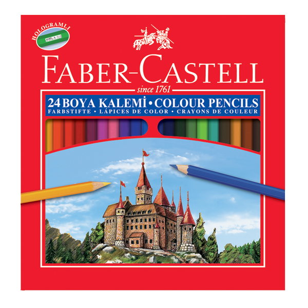 FABER BOYA KALEMİ 24 RENK KARTON KUTU
