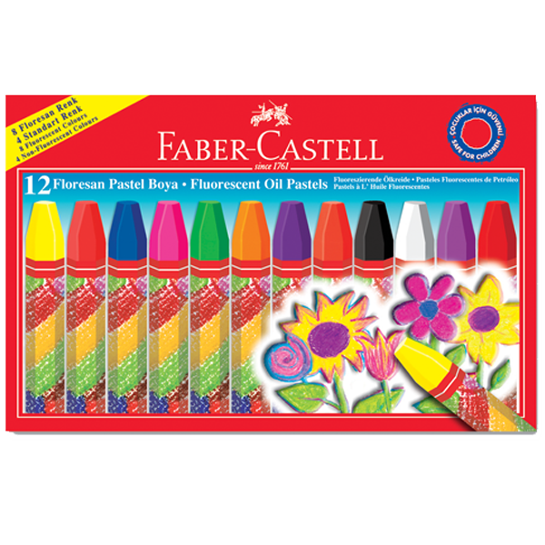 FABER PASTEL BOYA 12 RENK FOSFORLU