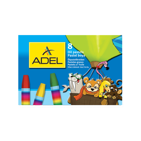 ADEL PASTEL BOYA 8 RENK KARTON KUTU