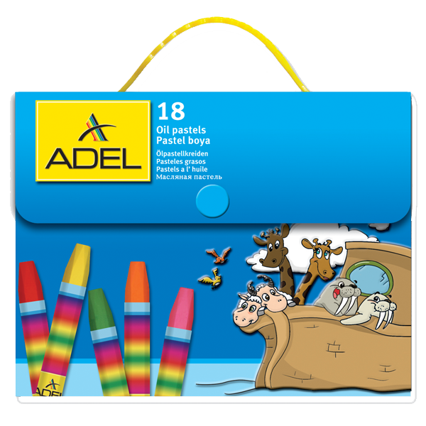ADEL PASTEL BOYA 18 RENK ÇANTALI