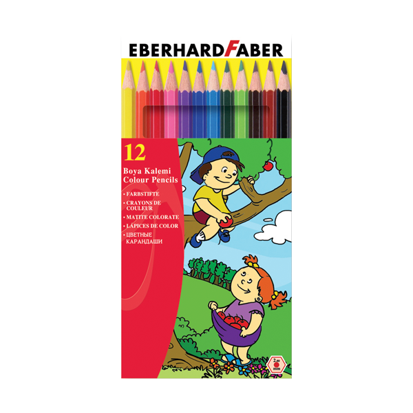 EBERHARD BOYA KALEMİ 12 RENK TAM BOY