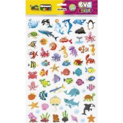 Nova Color 20 x 30cm Deniz Canlılarını Öğreniyorum Yapışkanlı  Eva Sticker