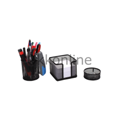 GLOBOX OFİS SETİ METAL SİYAH 3 LÜ