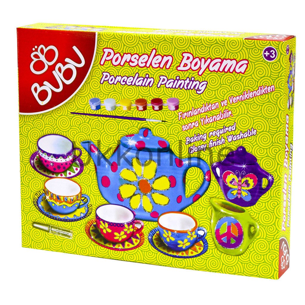 BU-BU PORSELEN BOYAMA ÇAY KEYFİ SETİ 2 (70463)
