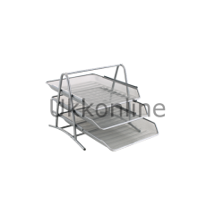 GLOBOX EVRAK RAFI METAL 3 LÜ GRİ
