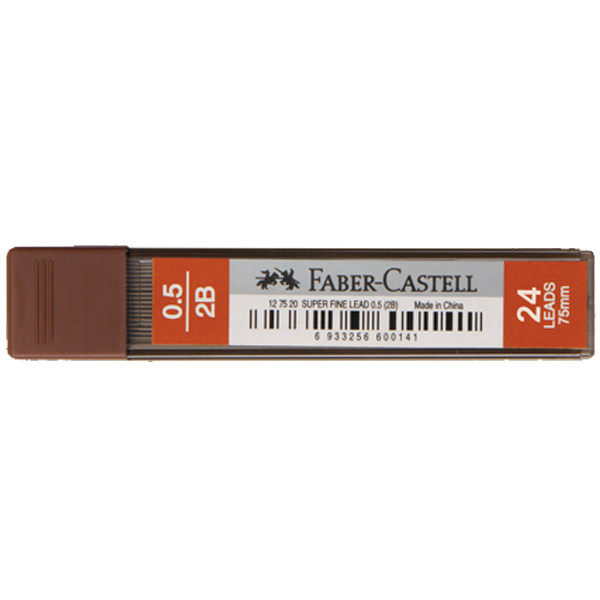 FABER MİN SÜPER FİNE 0,5mm 2B 75mm 24 MİN