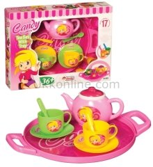 01593 CANDY TEPSİLİ ÇAY SET