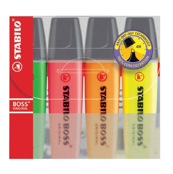 Stabilo Boss Original 4 lü Paket 70/4