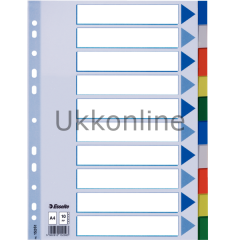 ESSELTE SEPERATÖR PLASTİK 15261 1-10 RENKLİ ASORTİ