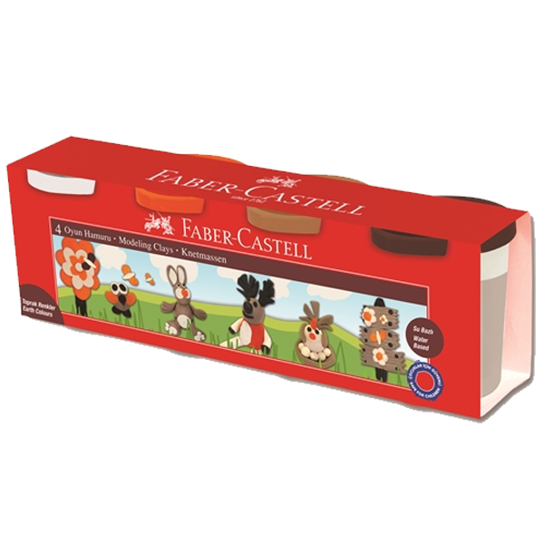 FABER OYUN HAMUR 4 TOPRAK RENK SİLİNDİR