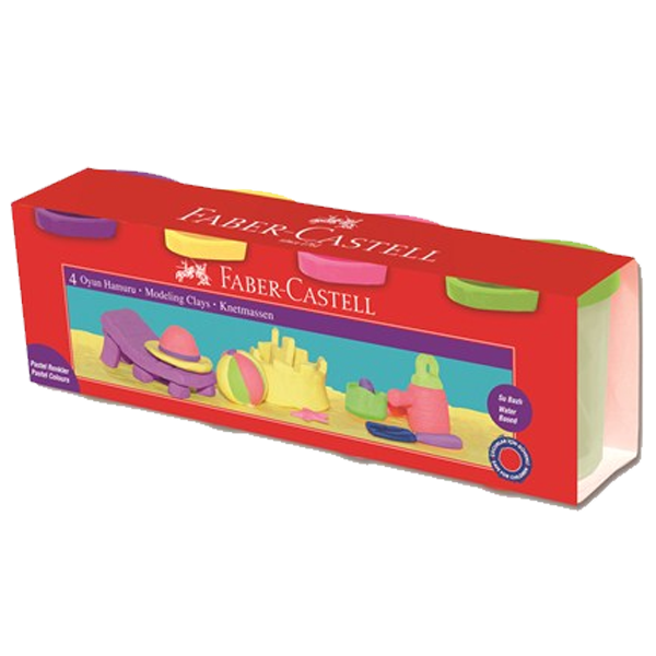FABER OYUN HAMUR 4 PASTEL RENK SİLİNDİR