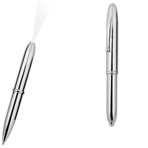 MİKRO TÜKENMEZ KALEM METAL IŞIKLI 516