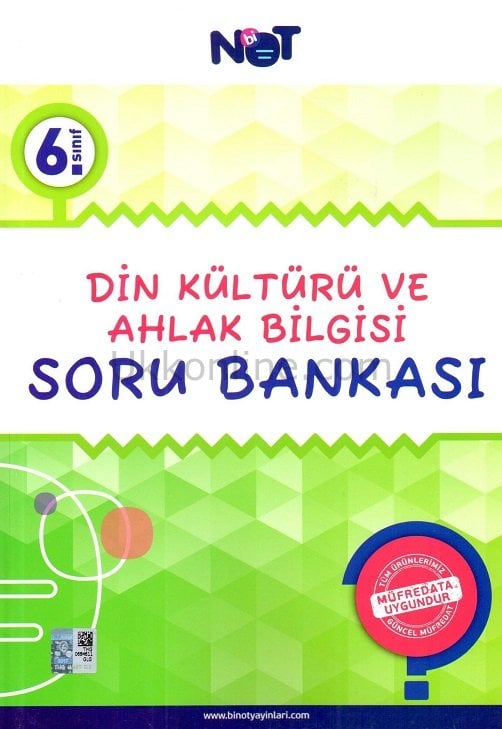 Bi Not Yayınları 6. Sınıf Din Kültürü ve Ahlak Bilgisi Soru Bankası