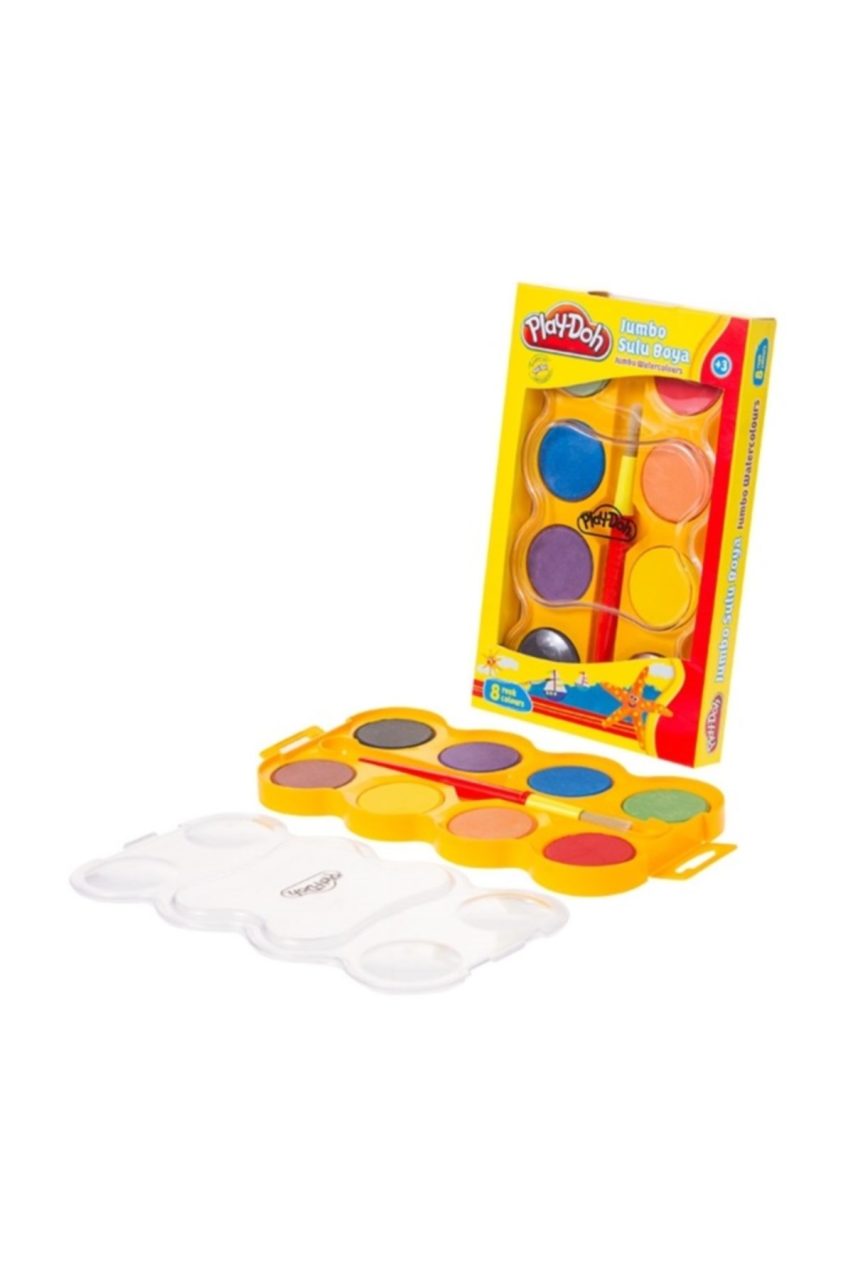Play-Doh Jumbo Sulu Boya 8 Renk 40 mm Çap