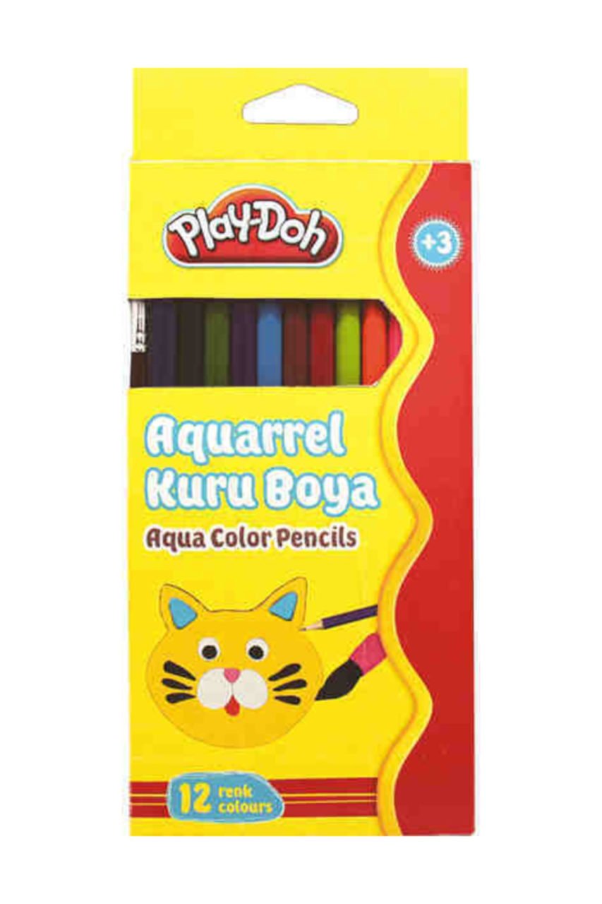 Play-Doh 12 Renk Aquarell Kuru-Sulu Boya