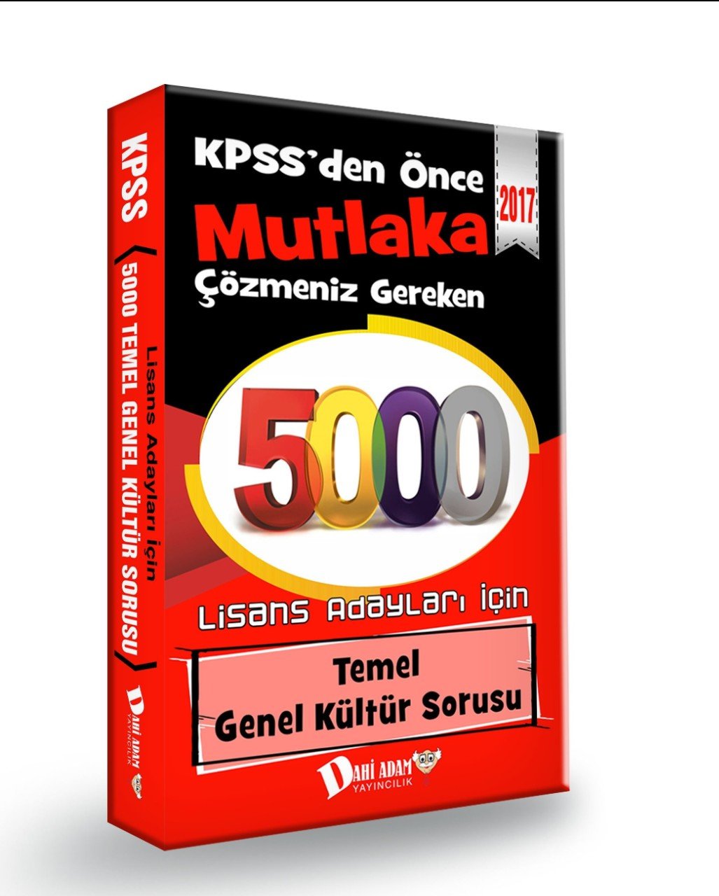 2017 KPSS lisans 5000 genel kültür sorusu Dahi Adam Yayınları
