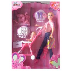 38160 KUT.11.5INCH AKS.PUSETLİ BEBEK
