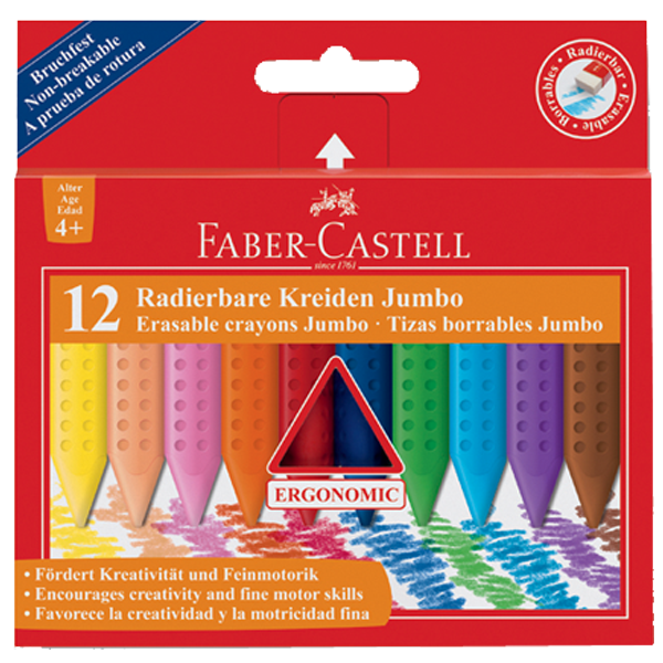 FABER MUM BOYA 12 RENK GRİP JUMBO WAX CRAYON