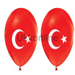 BALONEVİ BALON 1+1 BASKILI AYYILDIZ 100 LÜ