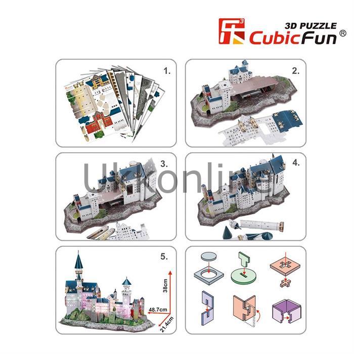 NECO 3D PUZZLE  L174H NEUSCHWANSTEIN KALESİ-ALMANYA
