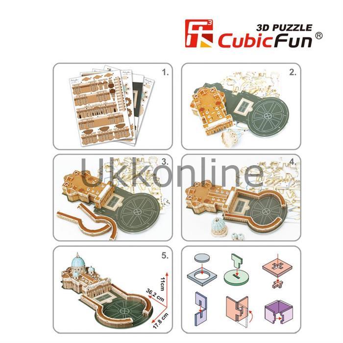 NECO 3D PUZZLE  C718H AZİZ PETRUS BAZİLİKASI-İTALYA