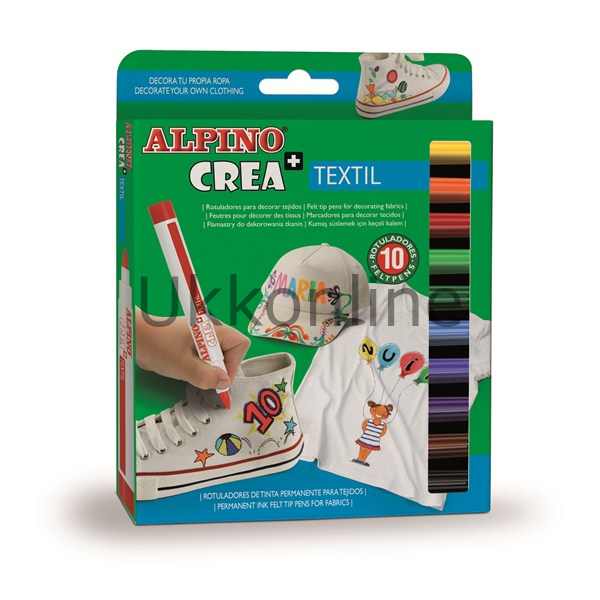 ALPİNO KEÇELİ KALEM 12 RENK CREA TEXTIL