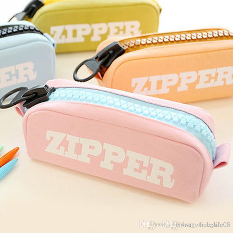 VİNTAGE LABEL BÜYÜK BOY KUMAŞ ZİPPER KALEM KUTU
