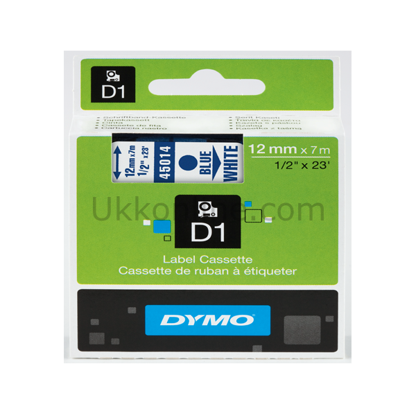 DYMO D1 ŞERİT S0720540 12-7Mt  BEYAZ-MAVİ 45014