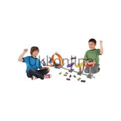 Mattel Hot Wheels 3 Kademeli Atlayış Yarış Seti DJC05