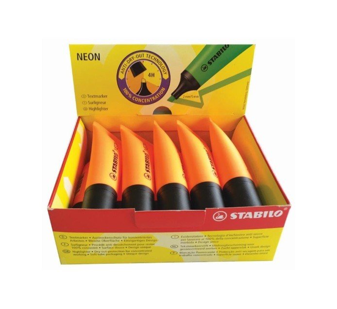 Stabilo Neon Fosforlu - Turuncu 72/54 (10lu Kutu)