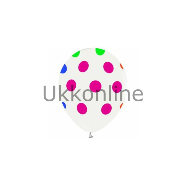 BALONEVİ BALON MINI BEYAZ PUANTIYE 14 LÜ