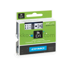 DYMO D1 ŞERİT S0720680 9-7Mt  BEYAZ-SİYAH 40913