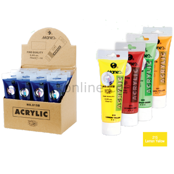MARİES AKRİLİK BOYA 815 215 75ml LEMON YELLOW