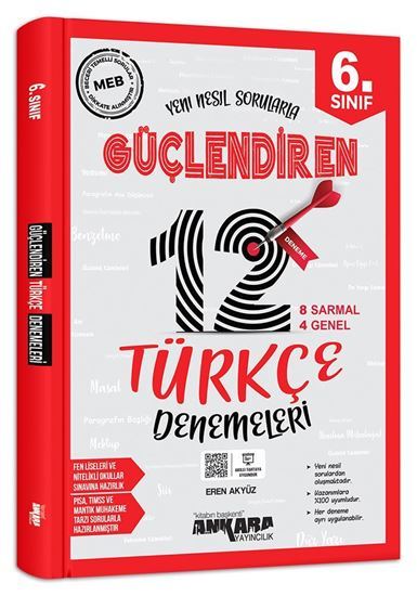 ANKARA YAYINCILIK 6.SINIF TÜRKÇE GÜÇLENDİREN 12 DENEME