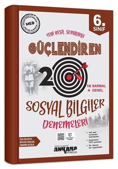 ANKARA YAYINCILIK 6.SINIF SOSYAL BİL. GÜÇLENDİREN 20 DENEME