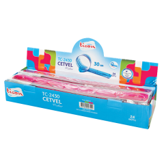 TİCON RENKLİ CETVEL FLEX 30 CM TC-2430