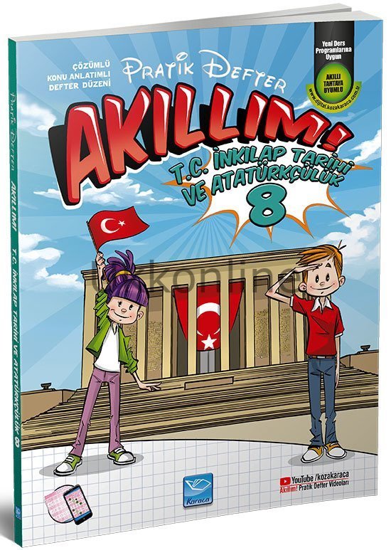 Karaca Akıllım Pratik Defter T.C. İnkılap Tarihi ve Atatürkçülük 8. Sınıf