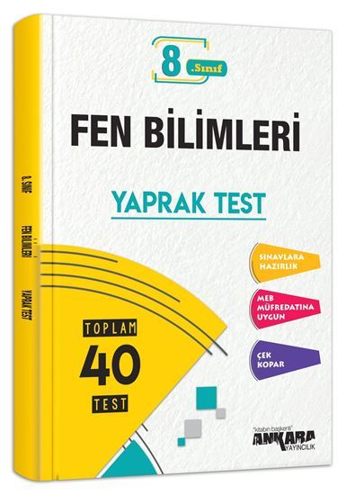 8. SINIF FEN BİLİMLERİ YAPRAK TEST ANKARA YAYINLARI